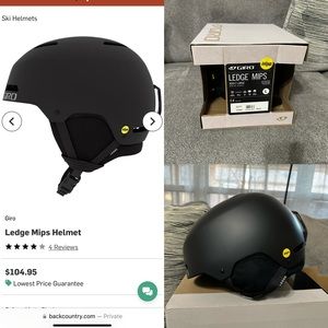 NEW IN BOX GIRO LEDGE MIPS Helmet Matte Black Large Size L